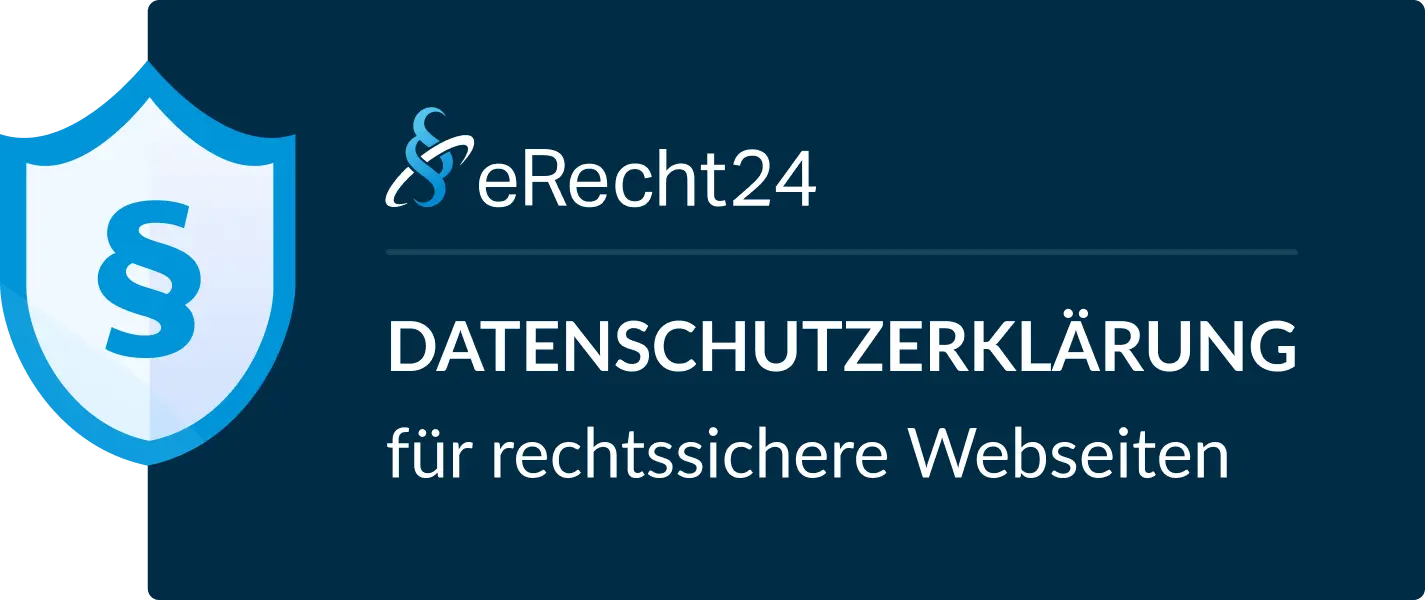eRecht24 Datenschutzerklärung Siegel